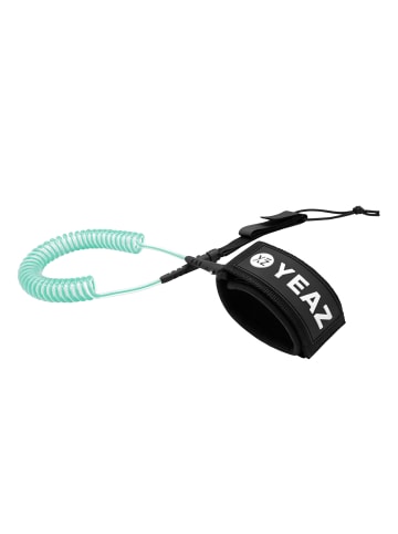 YEAZ NUI sicherheitsleine/leash für sup in transparent / türkis