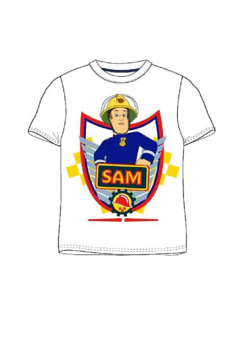 Feuerwehrmann Sam  T-Shirt in Weiß