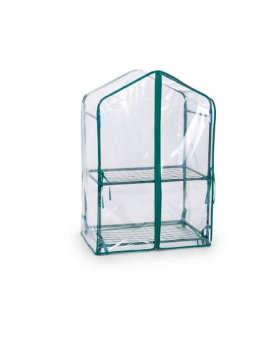 relaxdays 2 x Balkongewächshaus in Grün/ Transparent - (B)59 x (H)95 x (T)39 cm
