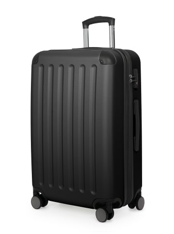 Hauptstadtkoffer Spree - Mittelgroßer Hartschalenkoffer Trolley TSA, 65cm, 4 Rollen, 74 L in Schwarz