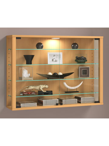 VCM  Wandvitrine Hängevitrine Glasvitrine Vitrosa L in Buche