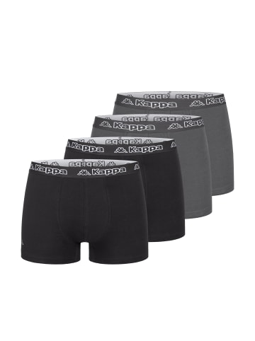 Kappa Kappa 4er Set Boxershorts in 2xSchwarz/2xAnthrazit