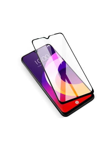 COFI 1453 Full Covered Hybrid Glass kompatibel mit Motorola Moto G04 4G Premium in Schwarz