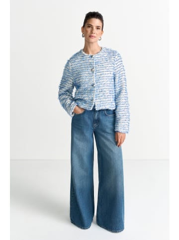 Rich & Royal Short Fancy Jacket in Dusty Blue