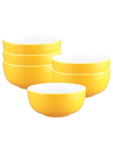 Seltmann Weiden 6er Set Müslischalen Liberty Pure Colors ø 15 cm in Yellow Glow