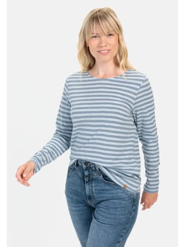 Camel Active Streifenshirt aus Organic Cotton in Blau