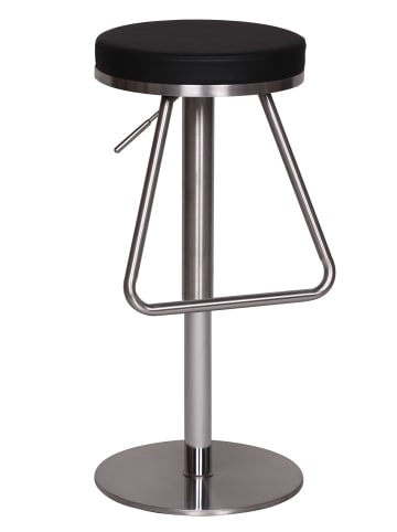 FineBuy Barstuhl in Schwarz / Kunstleder / 39x39x39