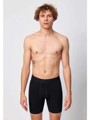 SNOCKS Lange Boxershorts Schwarz 6 Stück