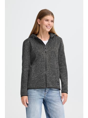 Oxmo Fleecejacke OXELFE HOODED JACKET in grau