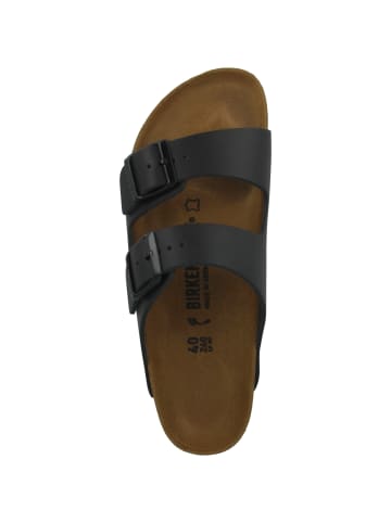 Birkenstock Sandale Arizona Naturleder schmal in schwarz