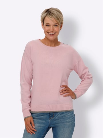 Sieh an! Langarm-Pullover in rosé-taupe