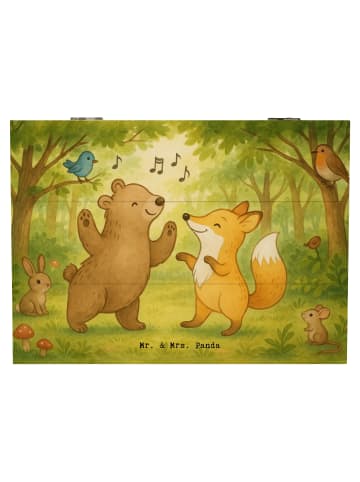 Mr. & Mrs. Panda Box Hase Tanzen Design ohne Spruch in Weiß
