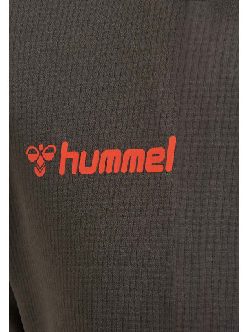 Hummel Reißverschluss Kapuzenpullover Hmlauthentic Kinder in ASPHALT