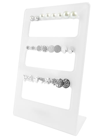 Adeliás Damen Ohrringe – Ohrstecker aus Edelstahl in silber