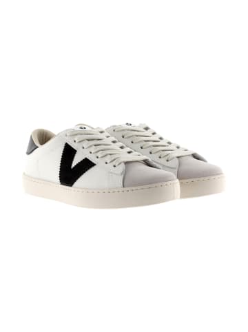 Victoria Leder-Sneaker Weiß