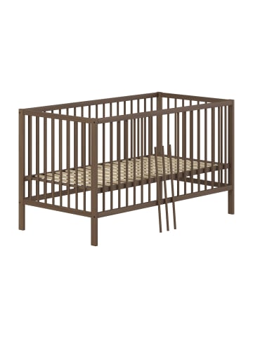 58 aufm Kessel BABYZIMMER SET Keira mit Baby-/Juniorbett Wickelkommode Buche nussbaum