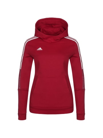 adidas Performance Kapuzenpullover Tiro 21 in rot / weiß