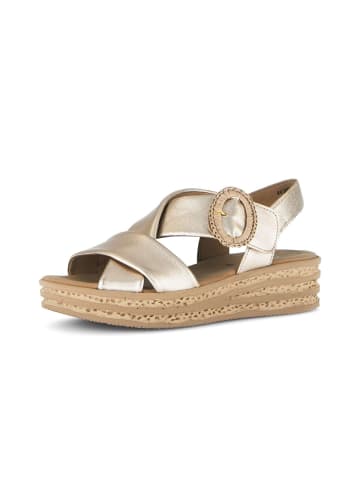 Gabor Plateau Sandalen in gold