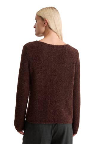 Marc O'Polo Bouclé-Pullover regular in Black Cherry