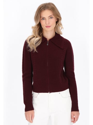 DreiMaster Maritim Women Cardigan in burgundy