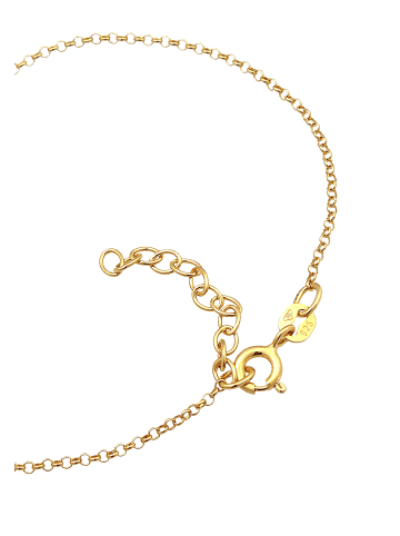 Elli Armband 925 Sterling Silber Buchstabe, Buchstabe - M in Gold