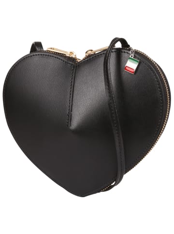 Florence Florence Umhängetasche Leder schwarz ca. 22cm