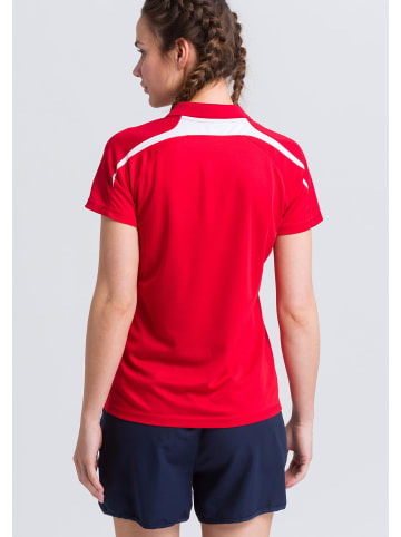 erima Liga 2.0 Poloshirt in rot/dunkelrot/weiss