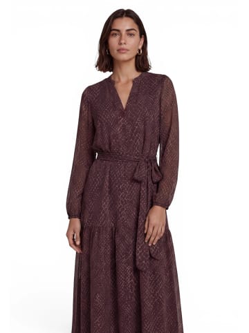 Zero  Maxikleid mit Gürtel in Beige/Brown
