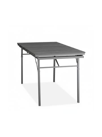 relaxdays Gartentisch in Grau - (B)166 x (H)76 x (T)78 cm
