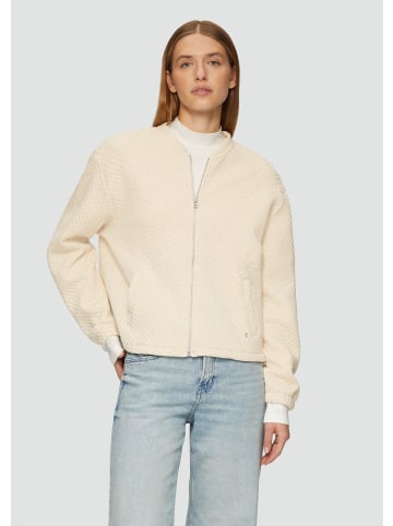 s.Oliver Sweatshirt Jacke langarm in Beige