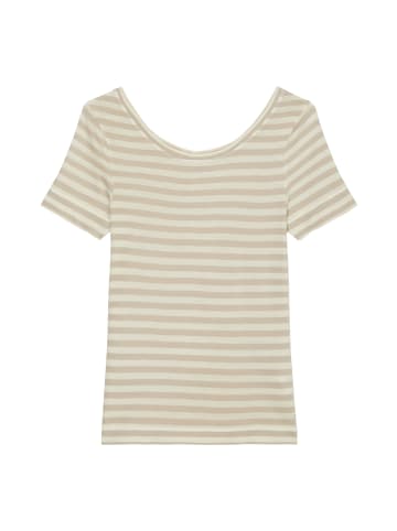 Marc O'Polo Streifen-T-Shirt regular in linen beige