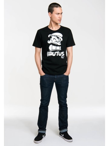 Logoshirt T-Shirt Popeye - Brutus Portrait in schwarz