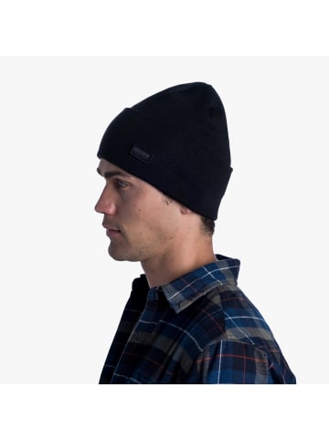 Buff Beanie Knitted in niels evo black