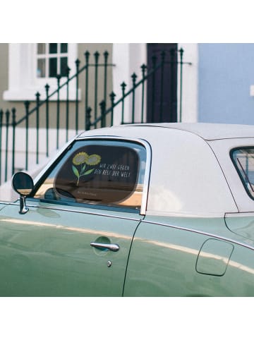 Mr. & Mrs. Panda Auto Sonnenschutz Blume Sonnenblume mit Spruch in Schwarz