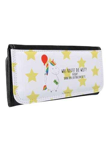Mr. & Mrs. Panda Damen Portemonnaie Einhorn Luftballon mit Spruch in Weiß