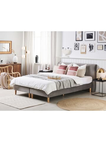 Beliani Doppelbett MARQUISE in Grau - (W) 171 x (H) 91 x (L) 213 cm