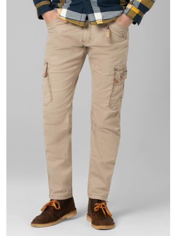 Timezone Hose Regular Fit mittlere Bundhöhe Slim Legs in Beige
