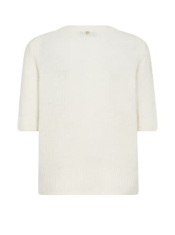 Mos Mosh Kurzarm-Strickjacke MMThora in ecru