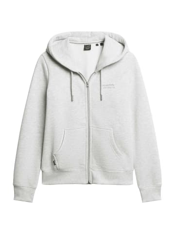 Superdry Sweatjacke in Hellgrau