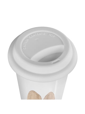 Mr. & Mrs. Panda Thermobecher Otter Valentine mit Spruch in Weiß