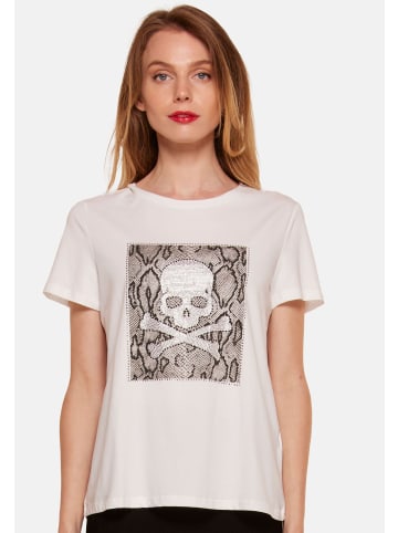 TOOCHE T-Shirt "Totenkopf" in Weiß