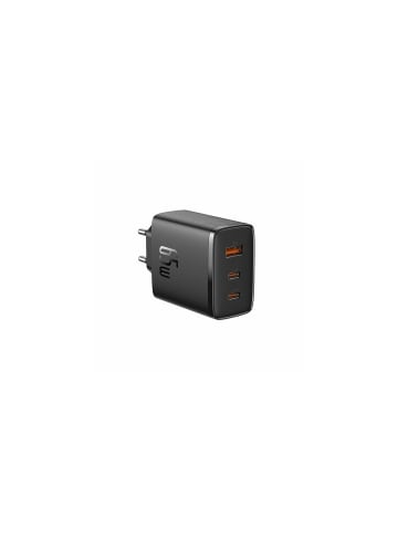 Baseus Baseus Cube Pro 65W GaN-Ladegerät 2x USB-C USB-A - Schwarz in Schwarz