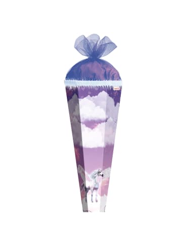 DIY Bastel-Schultüte groß 85 cm Purple Pegasus in Lila
