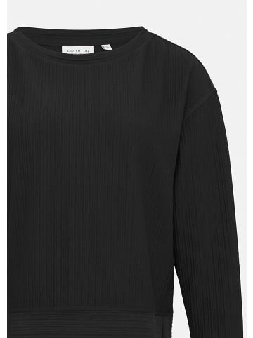comma CI Sweatshirt langarm in Schwarz