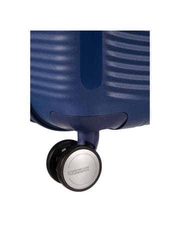 American Tourister Soundbox - 4-Rollen-Trolley 67 cm erw. (gelb) in midnight navy