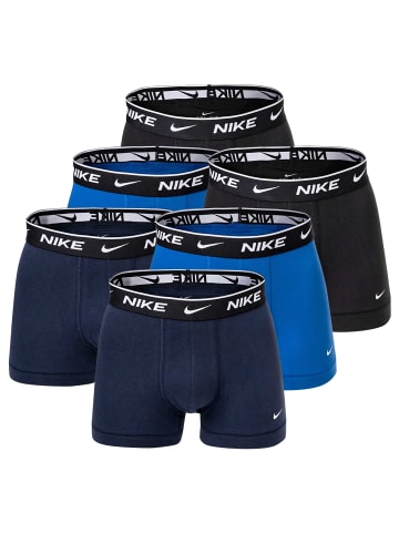 Nike Boxershort 6er Pack in Blau/Schwarz