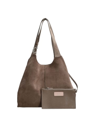 COCCINELLE C-Easy Suede - Shopper L 35 cm (warm taupe) in warm taupe/warm taupe