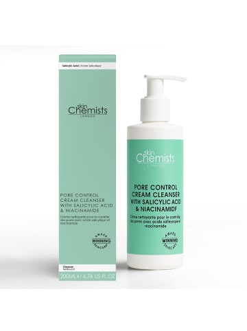 skinChemists Porenverfeinernder Schaumreiniger mit Salicylsäure & Niacinamid 200 ml