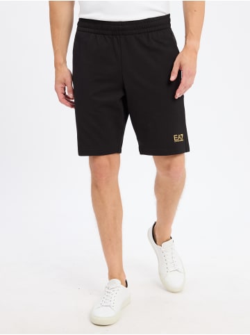 EA7 Shorts in schwarz