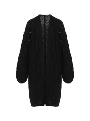 Albee Women Cardigan in Black Melange
